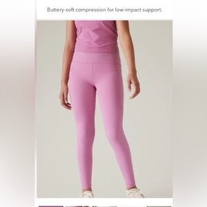 ATHLETA G!RL stash your treasures athletic tights L 12 Girls.